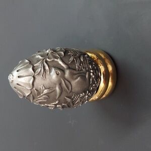 Vintage Franklin Mint 1988 Pewter Egg